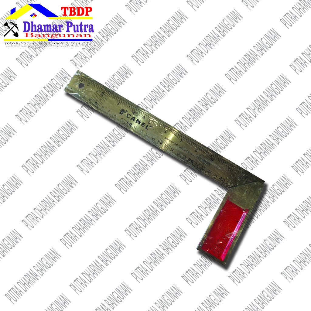 SIKU METER/PENGGARIS TUKANG/SIKU TUKANG CAMEL 30 cm/SIKU TUKANG 12"