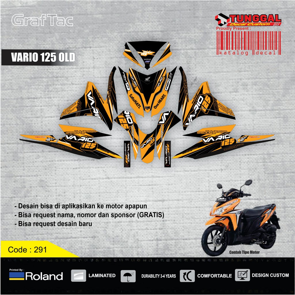 Decal vario 125 old duke full body