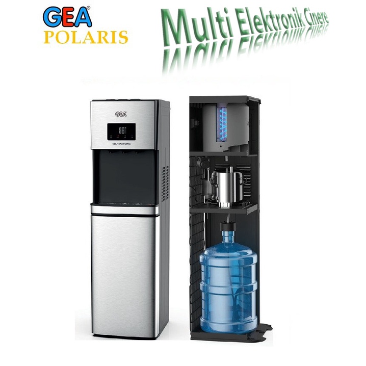 GEA Water Dispenser Galon Bawah POLARIS - UV Lamp Self Sanitizing, LED Panel Suhu
