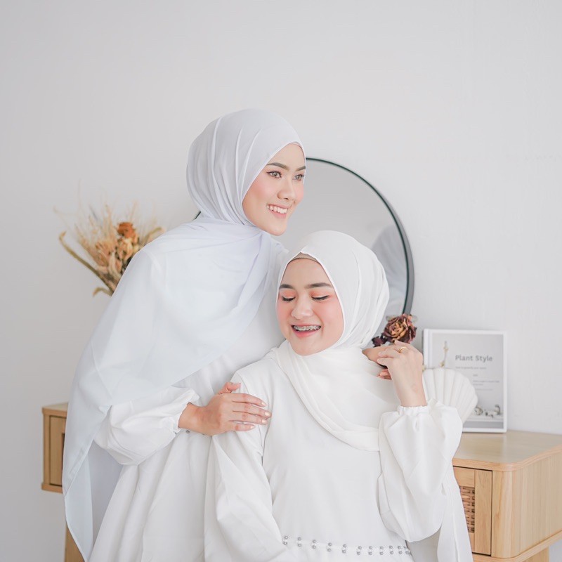 Helen Shop86 Jilbab Pasmina Instan Panjang 175x75 Murah Kerudung Pashmina Ceruty Baby Doll Terbaru Hijab Phasmina Cruty Polos Kekinian Krudung Seruty Babydoll Wanita Muslim Kekinian