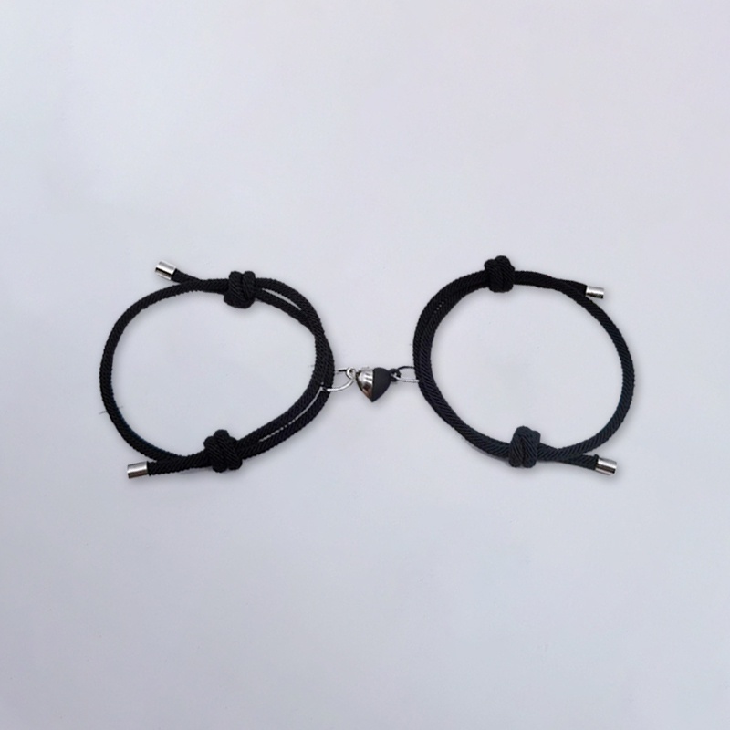 2 Pcs Pasangan,Gelang Magnet,Adjustable Pesona,Gelang Cinta Aksesoris,Fashion Hadiah