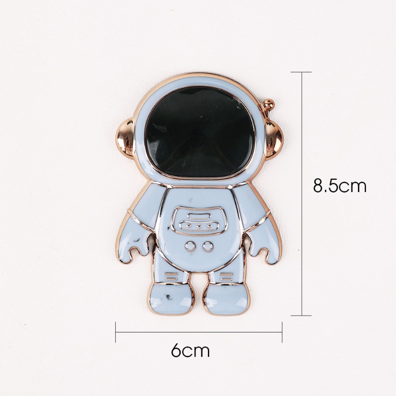 Stand Holderdudukan Ponsel Universal Desain Astronot 3D Model Lipat Tersembunyi