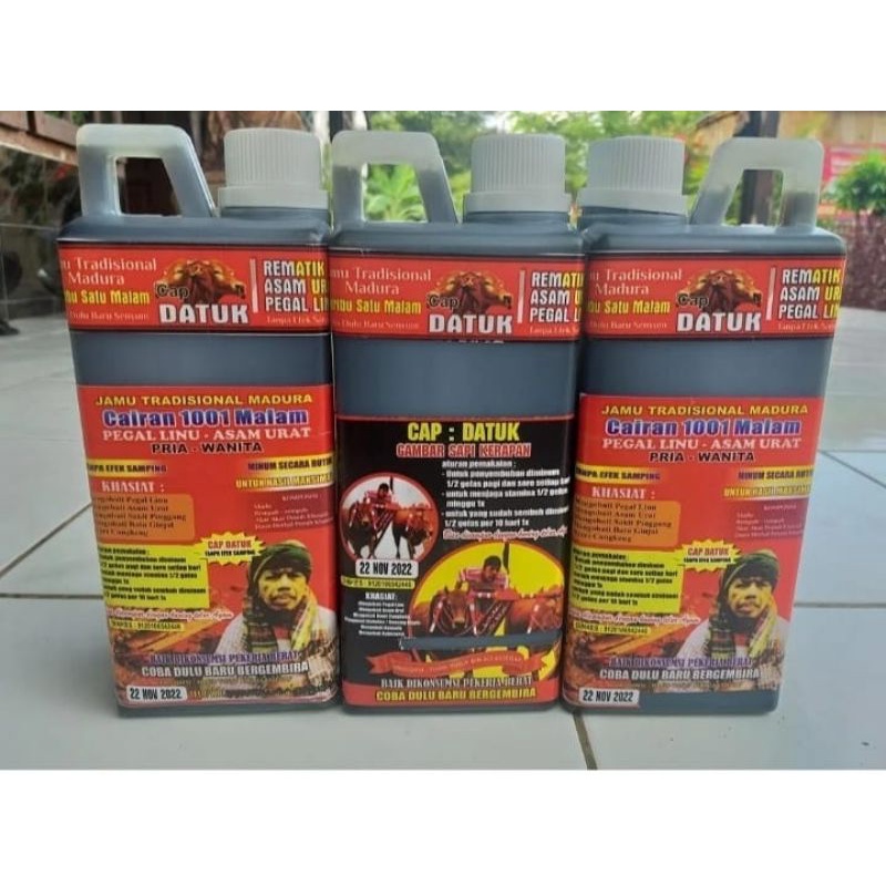 

Jamu Asli Madura Cap Datuk 1000ml Mengobati Berbagai Macam Penyakit