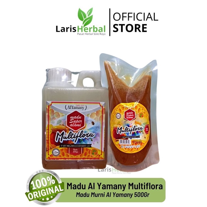 

ORIGIAL Al Yamany Madu Murni Multiflora 500Gr | Madu Asli