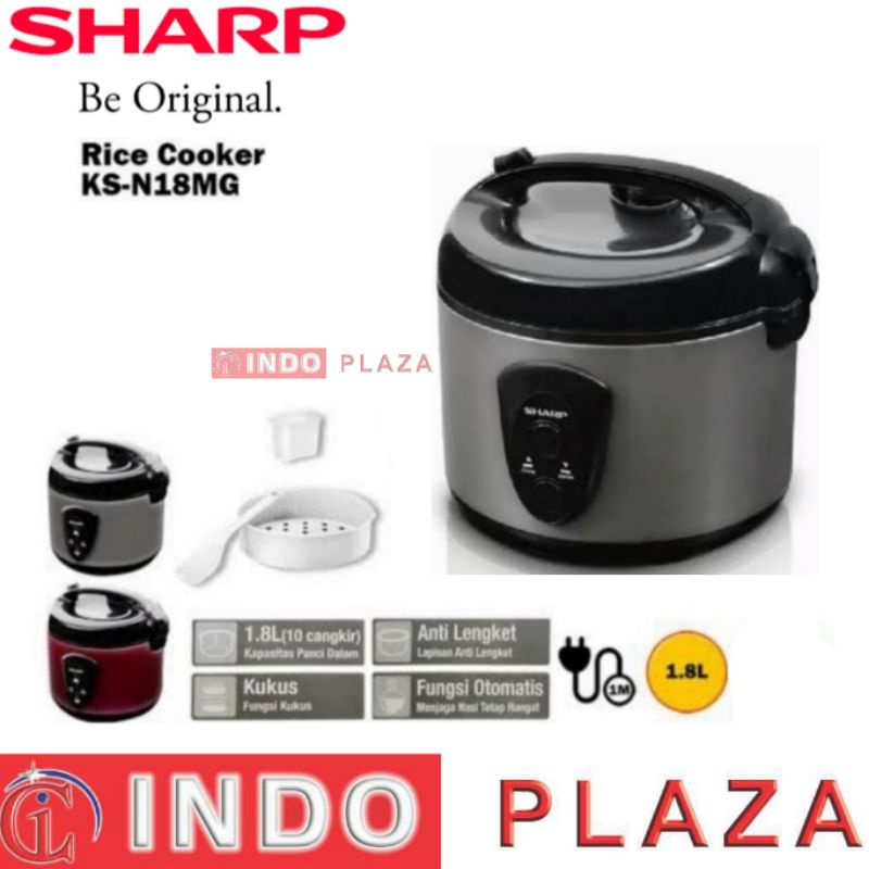 RICE COOKER / MAGIC COM / PENANAK NASI SHARP KS-N18MG 1.8 Liter