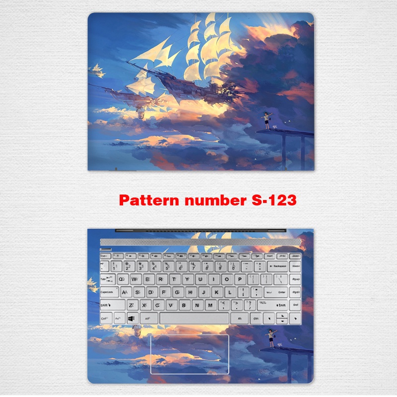 Stiker Skin Vinyl 2 Sisi Untuk Laptop 11 / 12 / 13 / 14 Inch Lenovo Xiaoxin Pro13 Huawei Glory Magicbookpro Xiaomi Redmibook14 Dell 5000 Hpe