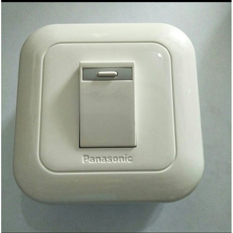 Saklar tunggal tempel + outbow dus Panasonic wej5531