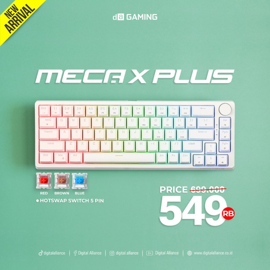 Digital alliance Gaming Keyboard Meca 6X Plus - Switch Red