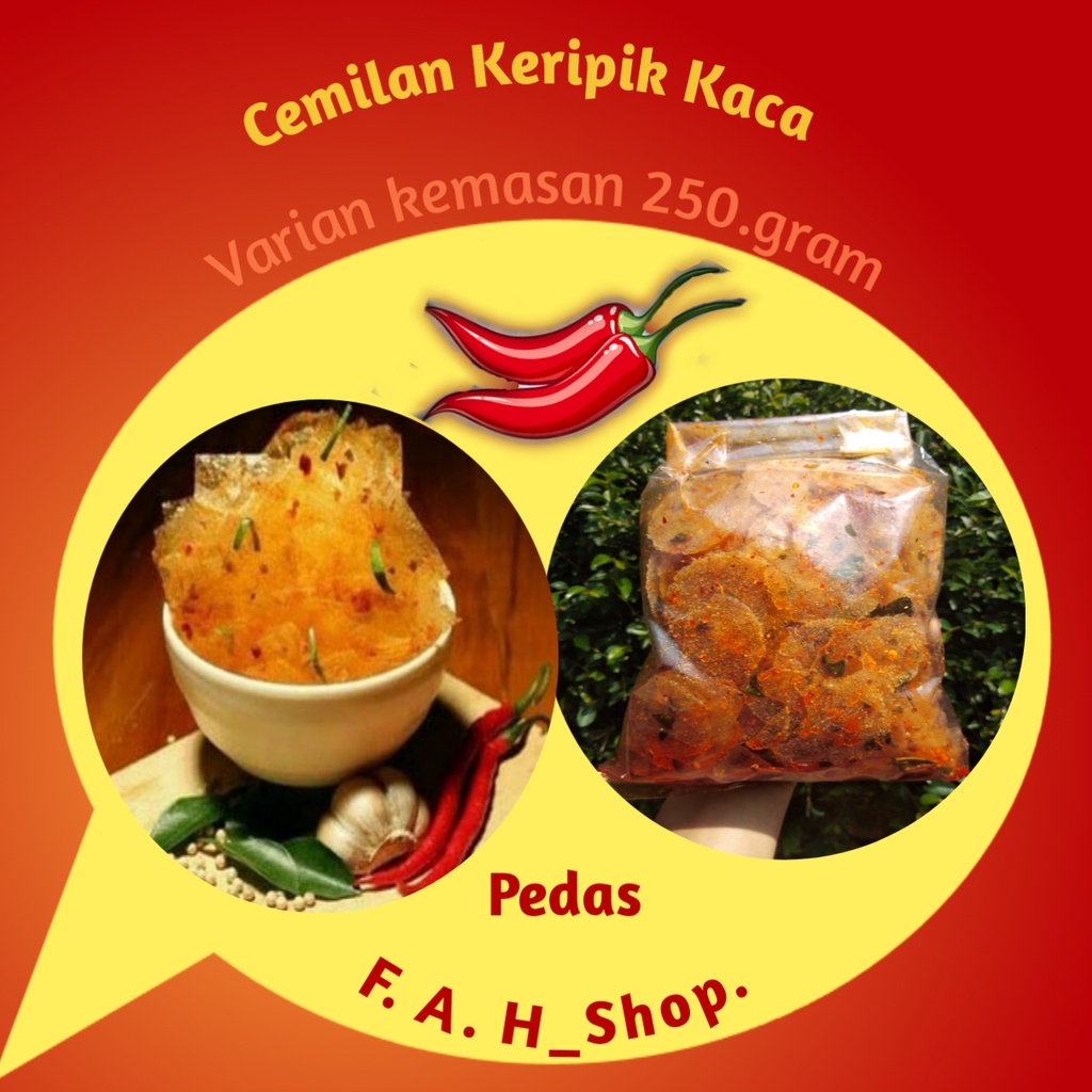 

Kripca Kripik Kaca 250.gram Extra Pedas Aroma Daun Jeruk Keriuk