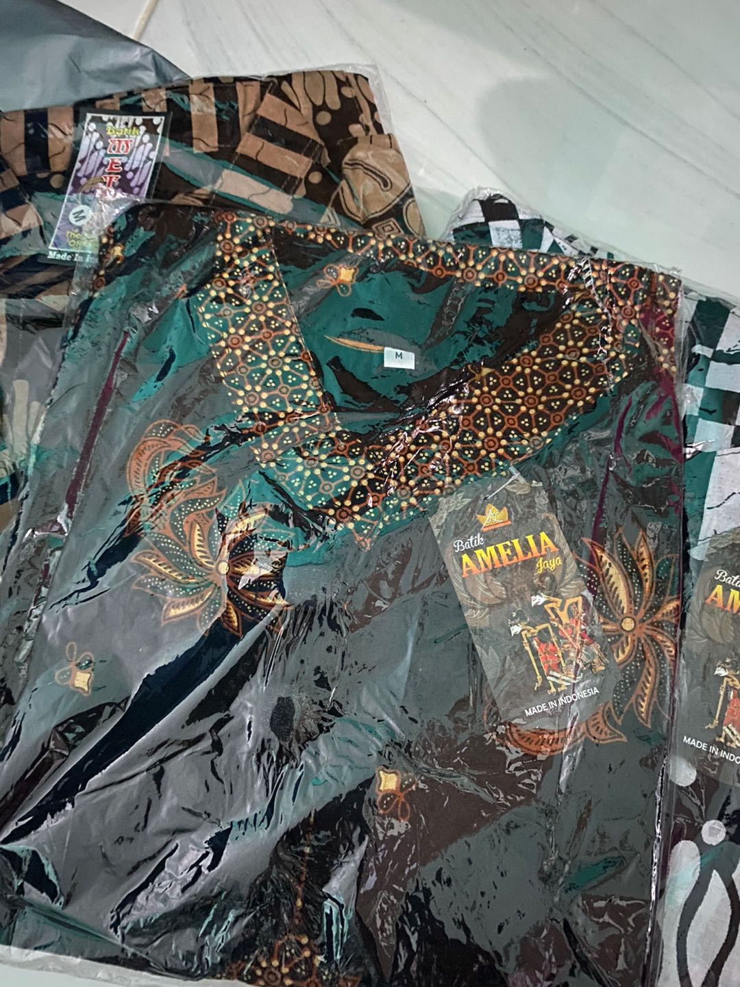 Blus Monokrom Miring Batik Wanita Casual Formal Seragaman Kantoran Katun Halus Premium Eksklusif