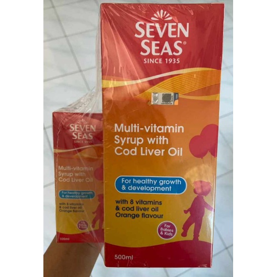 SEVEN SEAS COD LIVER OIL 500ML/MULTIVITAMIN SYRUP/VITAMIN SIRUP ANAK