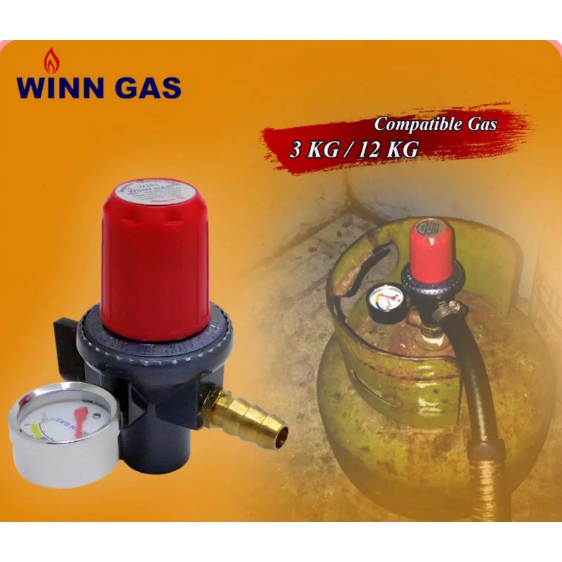 WINN GAS Regulator W181 M LPG tekanan Tinggi High Pressure METER