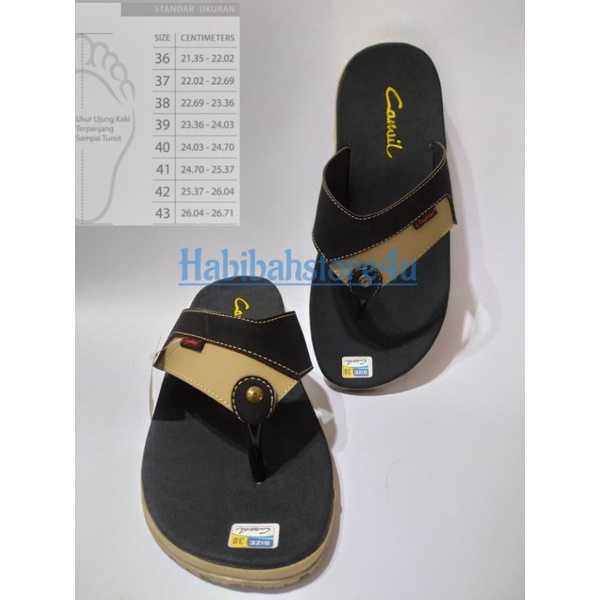 sandal kulit pria trendy carvil j1 new