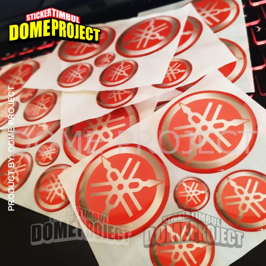 STIKER NMAX STIKER MOTOR STIKER AEROX LOGO YAMAHA MERAH GARPUTALA EMBLEM NMAX DAN AEROX LEXI STIKER NMAX STIKER MOTOR NMAX 1 SET