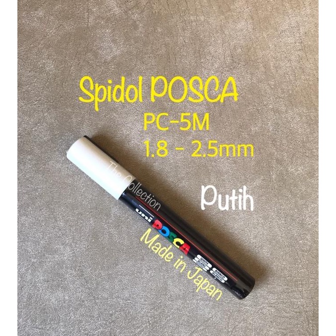 

ATK0644PC 1.8-2.5mm PUTIH PC-5M Spidol POSCA Marker Pen UNI kaca glass