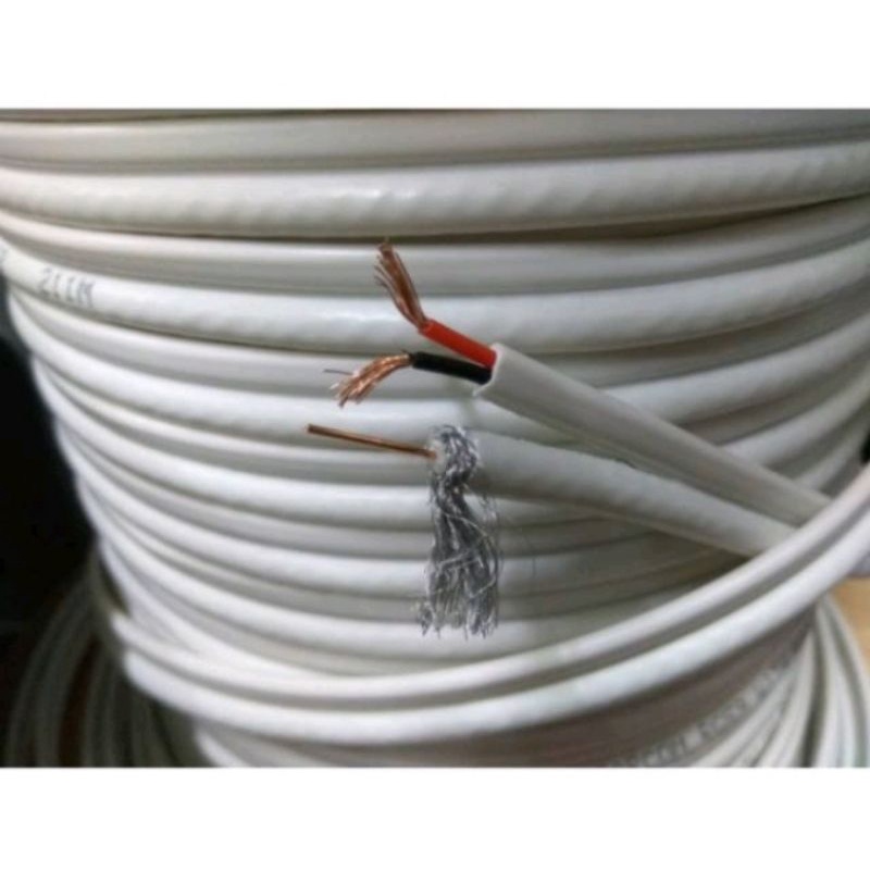 Kabel CCTV + Power RG59 Coxial + Power Siap Pakai SPC