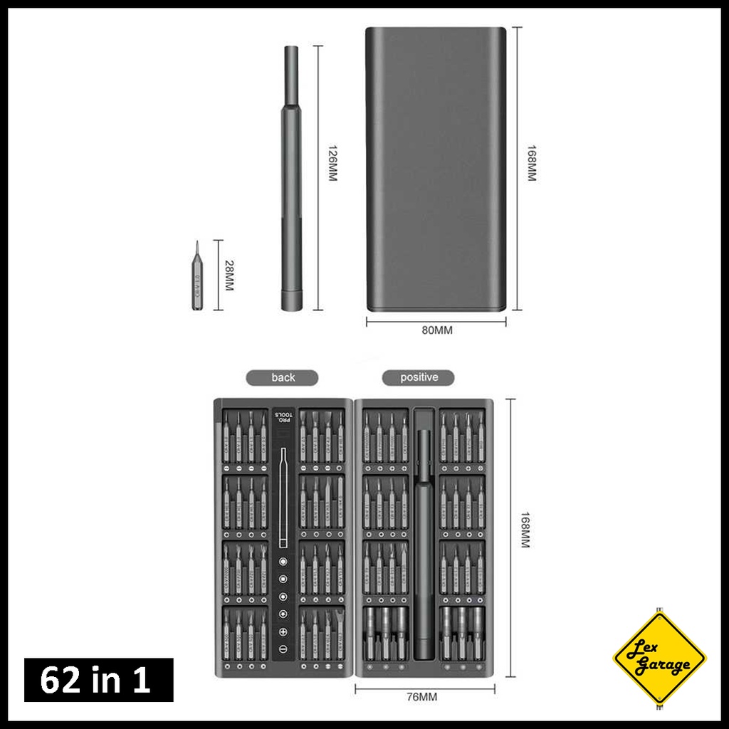 Obeng Set Magnet Reparasi HP Laptop Model Mijia Wiha