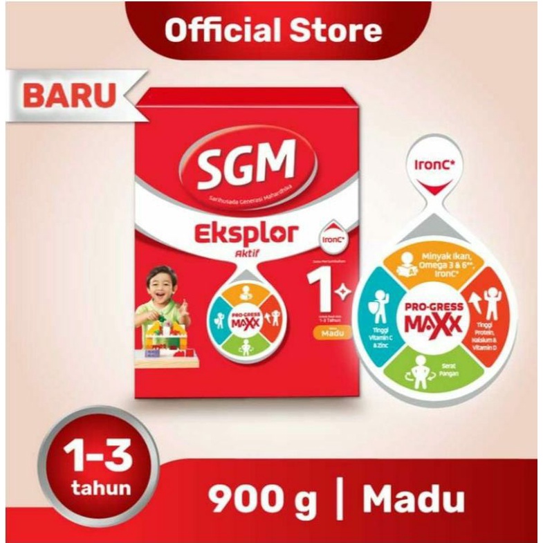 

SGM Eksplor Aktif 1+ Susu Pertumbuhan Madu-Vanilla 600/900 gram