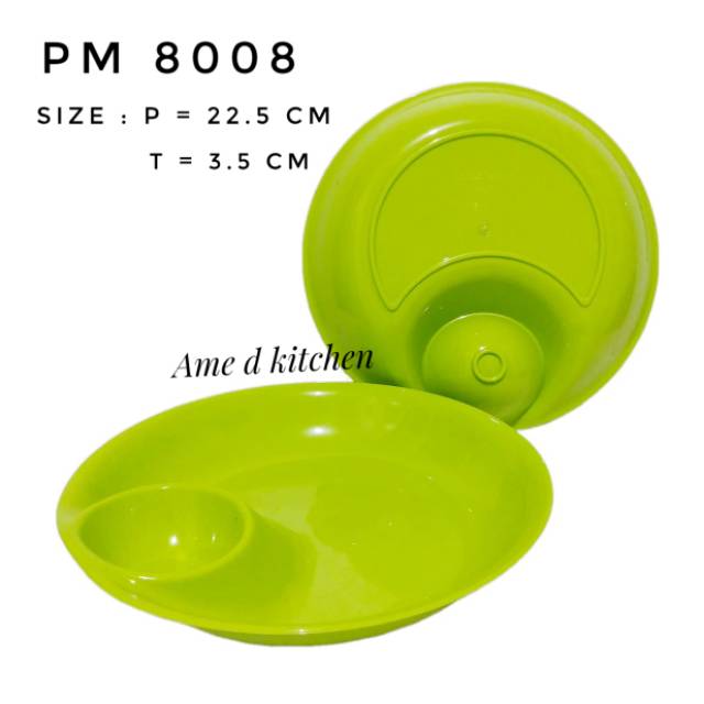 Piring makan bulat PM 8008 golden sunkist