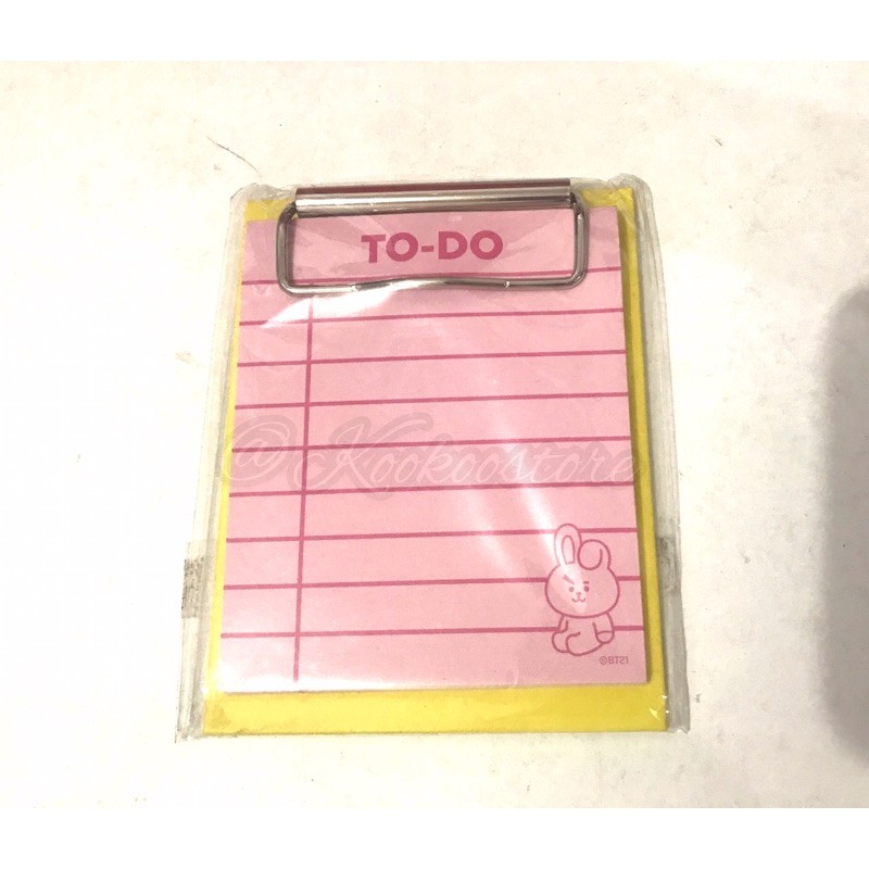 

[READY] OFFICIAL BT21 Sweet Clipboard MemoPad
