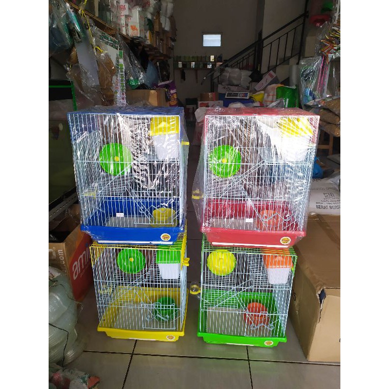 Kandang Hamster Tingkat 3 OCTAGON