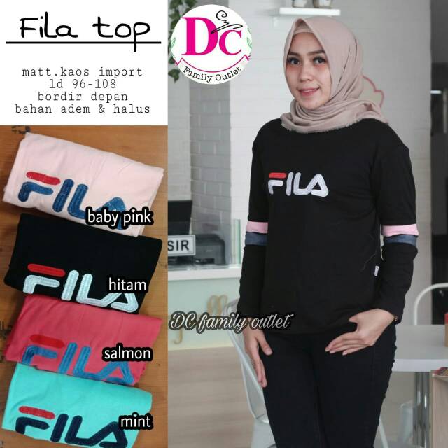 Kaos Fila Top Lengan Panjang