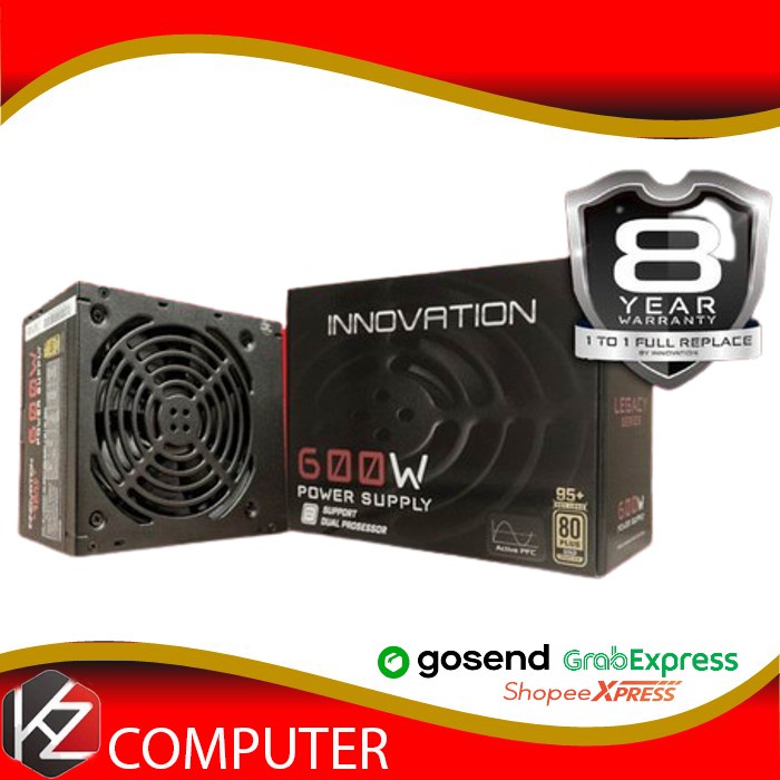 Power Supply / PSU Innovation Legacy Series 600W 600 Watt 80+ Gold