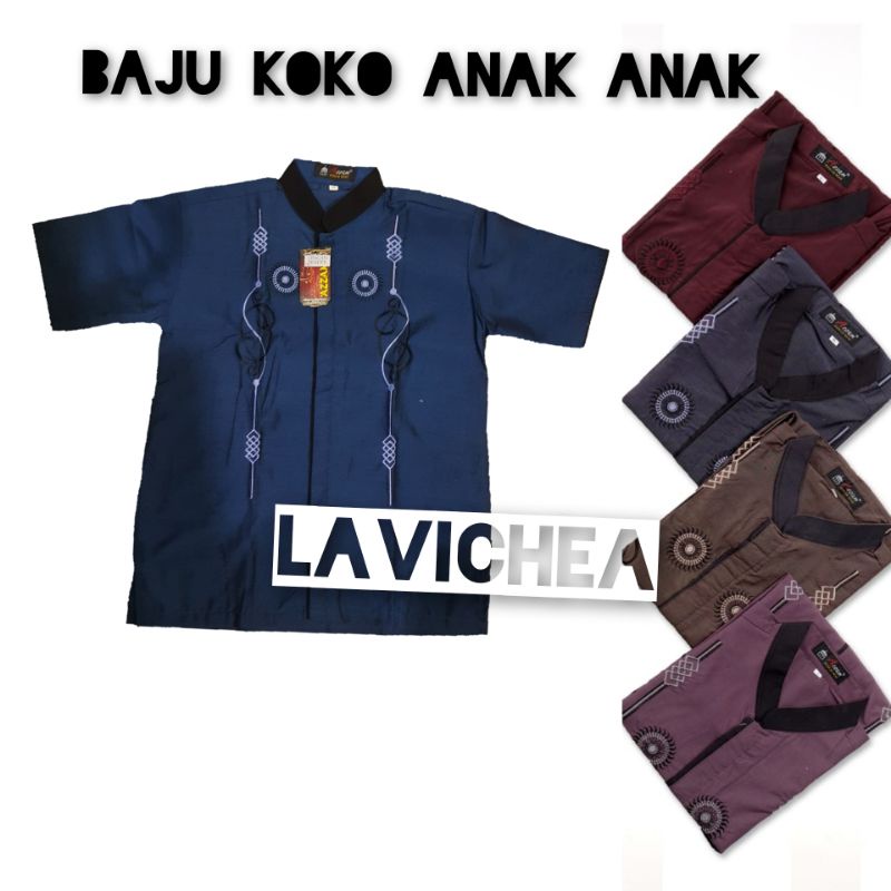 Grosir Baju Koko Anak SD Murah/Taqwa Lengan Pendek