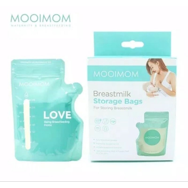 Mooimom Breastmilk Storage Bags 240ml isi 30 kantong asi mooimom 120ml isi 30 Plastik Asi