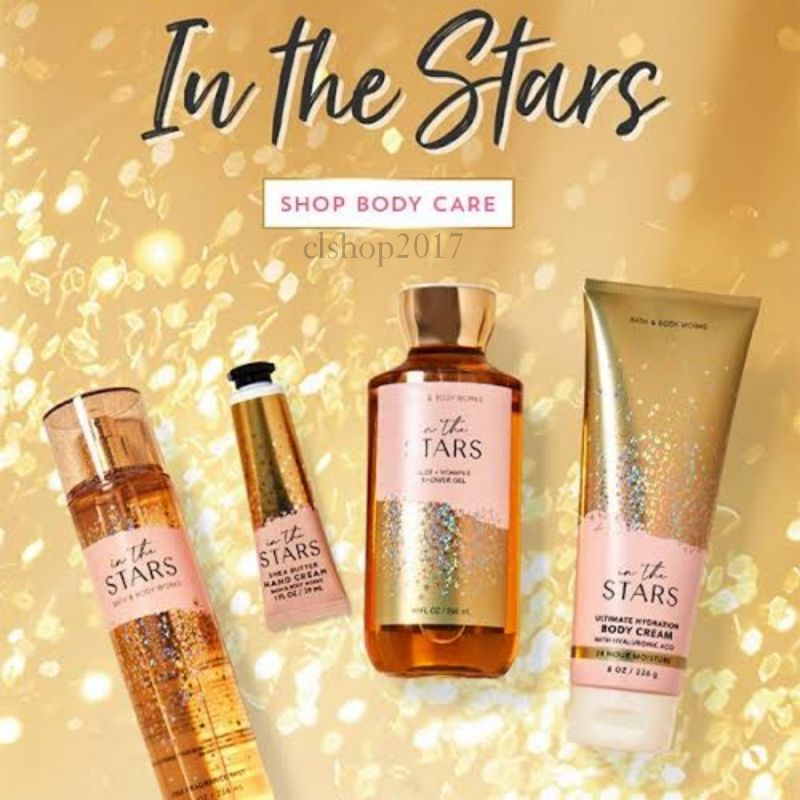 BATH &amp; BODY WORKS BBW IN THE STARS SERIES MIST LOTION SHOWER GEL BODY CREAM HAND CREAM SHOWER GEL BODY CREAM LOTION MIST WASH WALLFLOWER ROOMSPRAY SCENTPORTABLE GENTLE GEL DEEP CLEANSING GENTLE FOAMING CREAMY LUXE