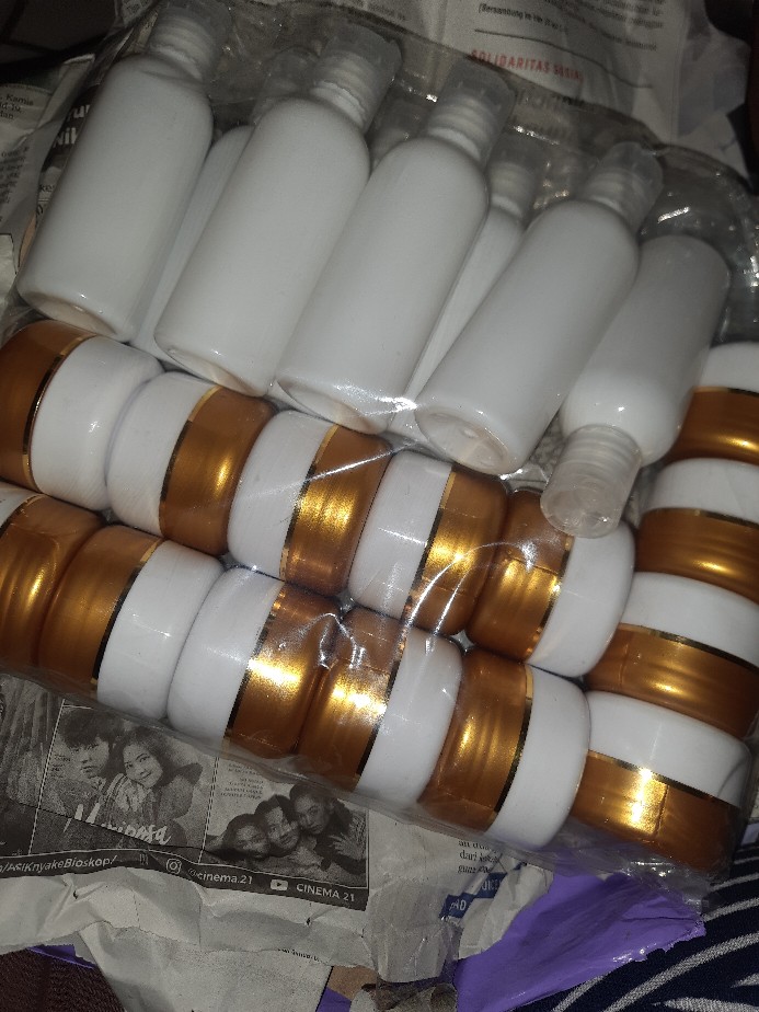 Botol 60ml Bening&putih Tutup Disctop Prestop