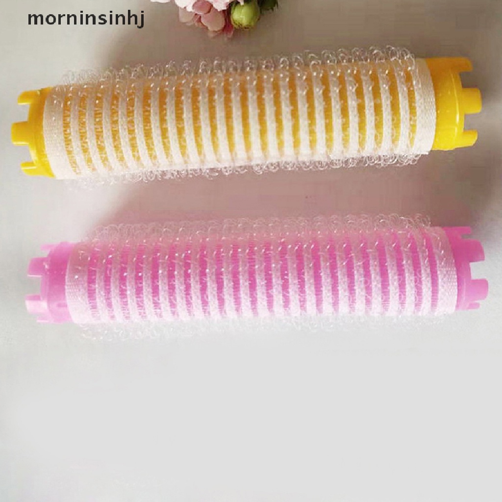 Mornin 10pcs Rol Pengeriting Rambut Bahan Plastik