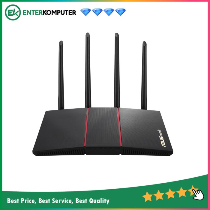 Asus AX1800 Dual Band WiFi 6 (802.11ax) Router - RT-AX55