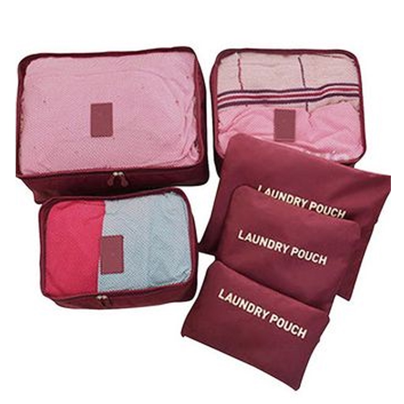 Big Size Travel Organizer 6in1 Set Storage Travelling Bag 6 in 1 Large Koper Tas Laundry Pouch Besar