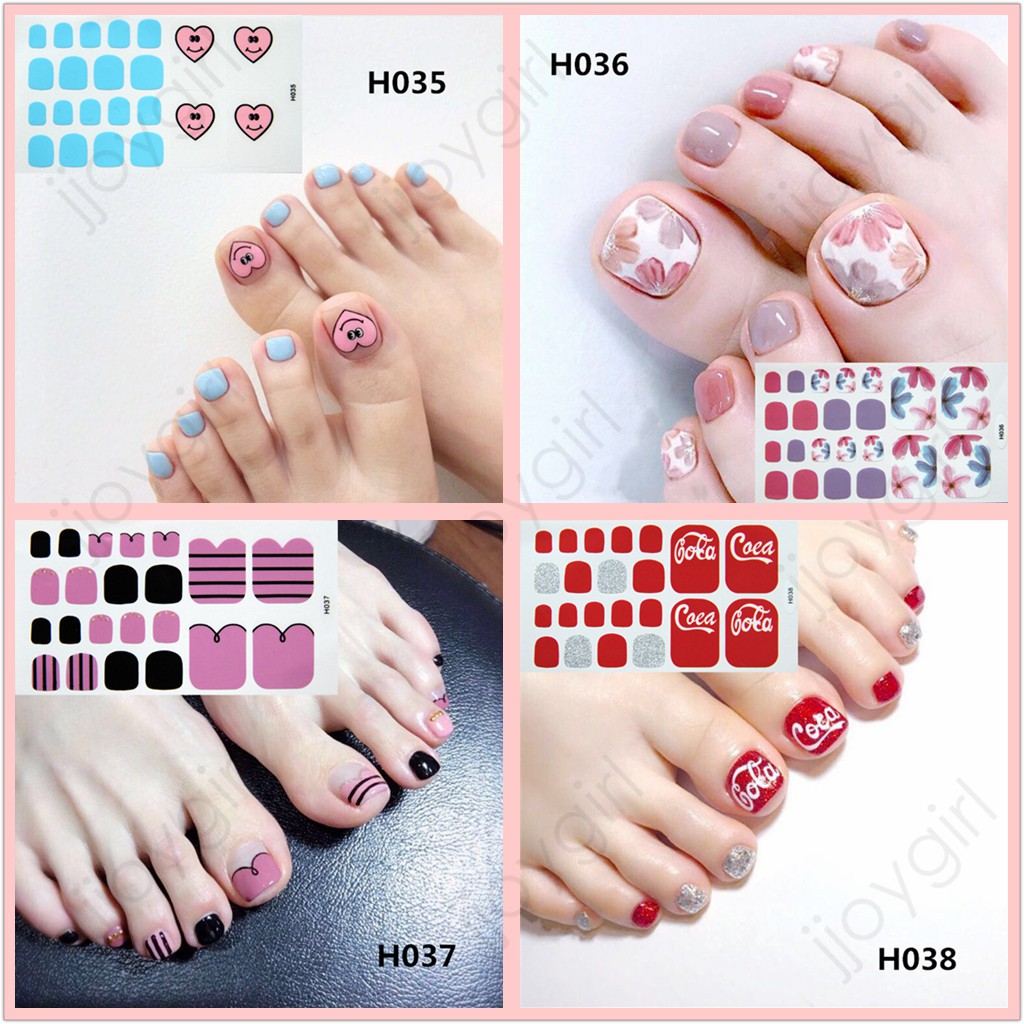 &lt;Jjoygirl&gt;H Nail sticker motif / sticker kuku / stiker kuku / nail stiker glitter / stripes design