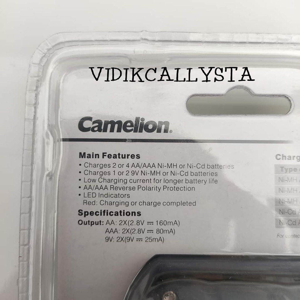 CAMELION BC-0904S ORIGINAL Charger battery AA AAA 9V Camelion Best brand Terbaik