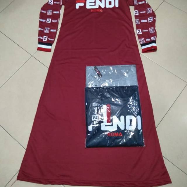 Gamis bebytery tangan karet