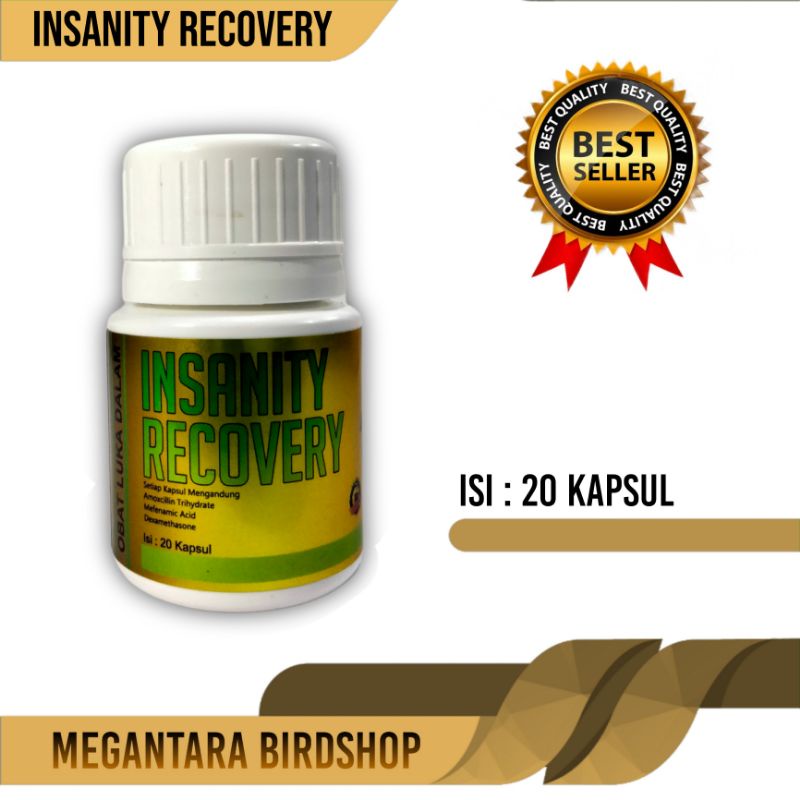 insanity recovery obat merpati cidera luka dalam 20kapsul