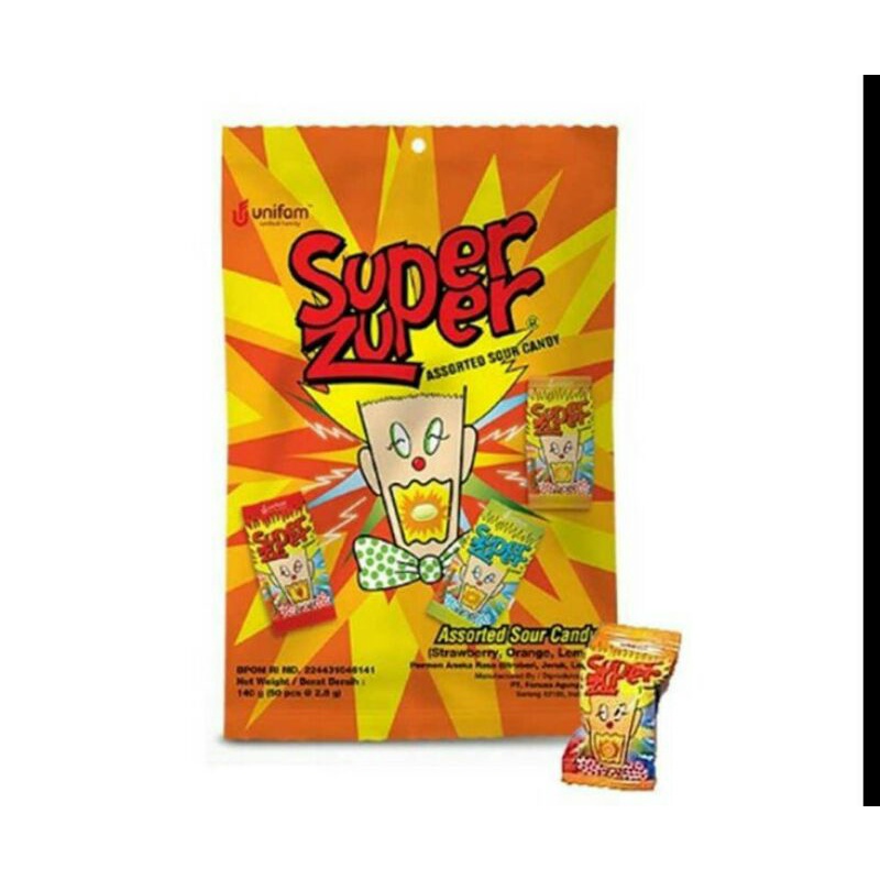 Super Zuper Assorted Sour Candy 140g