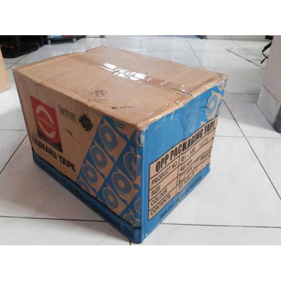 

MAIN SALE Lakban Daimaru 2" Bening / Coklat (48mm x 90yard) / selotip / solasi / solatip