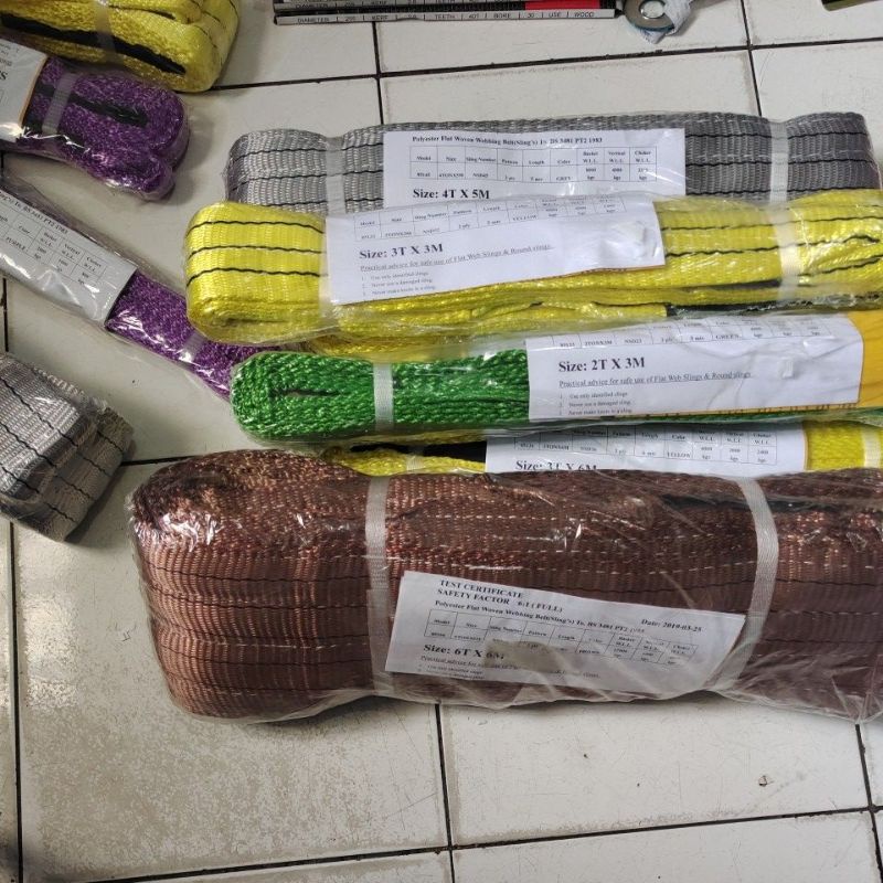 webbing Sling / lifting belts / tali pengikat barang