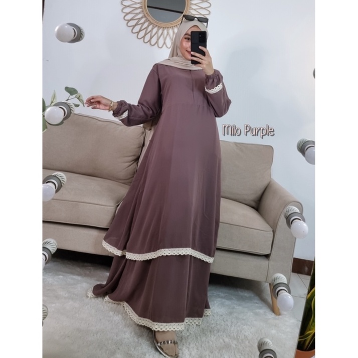 Gamis Melayu Renda / Gamis Malaysia Renda Terbaru / Gamis Renda / Gamis Ceruty / Dress Malaysia