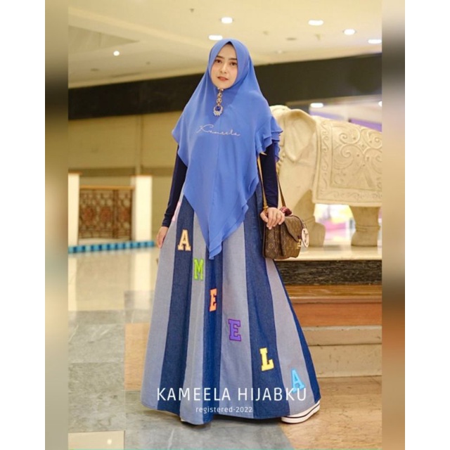 DRESS DENIM BY KAMEELA HIJABKU