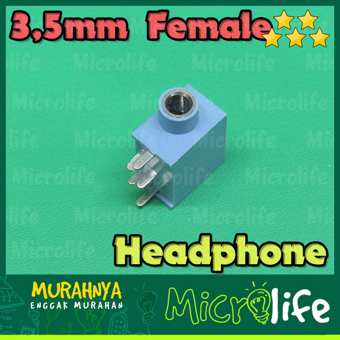 3.5MM HEADPHONE JACK SOCKET FEMALE 5 PIN PCB STEREO