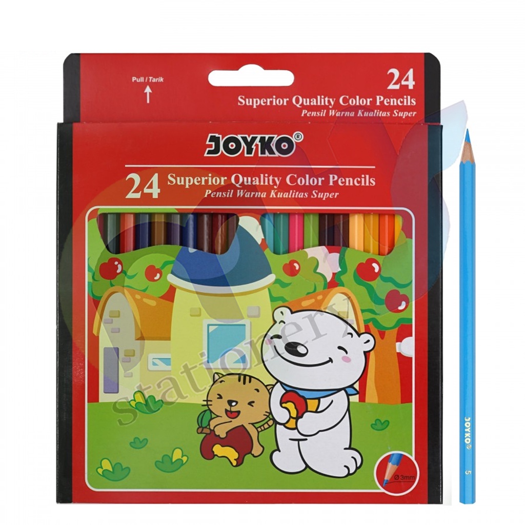 

Color Pencil Pensil Warna Joyko CP-24PB 24 Warna