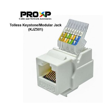 MODULAR JACK KEYSTONE  RJ45 CAT5E PROXP