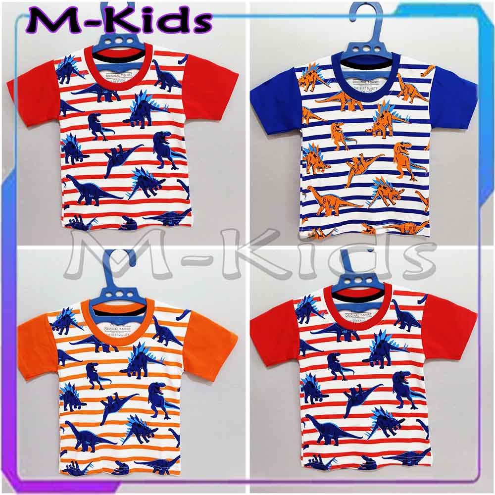 MKids88 - Baju Atasan KAOS Anak WorkZone Doraemon Superman Spiderman Dinosaurus