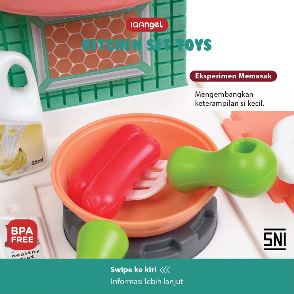 IQAngel Kitchen Set Toys / Mainan Masak Dapur