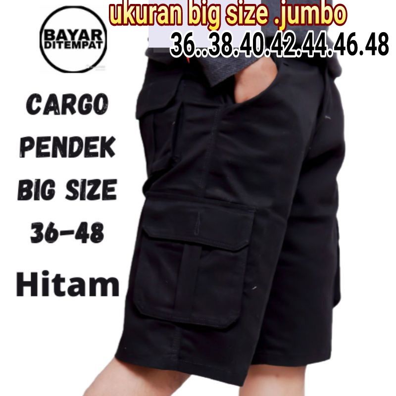 Celana Cargo Pendek Pria  jumbo/36..38..40.42..44.46.48/Celana Cargo Pendek Jumbo/Celana Pendek Pria