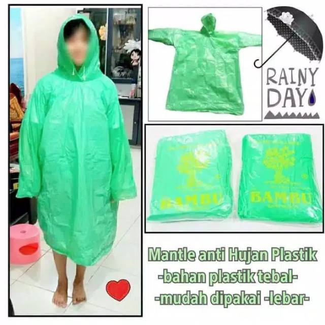 Jas hujan plastik poncho ponco bagus high quality